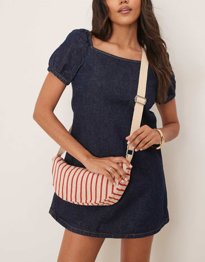 Stripe Sling Bag