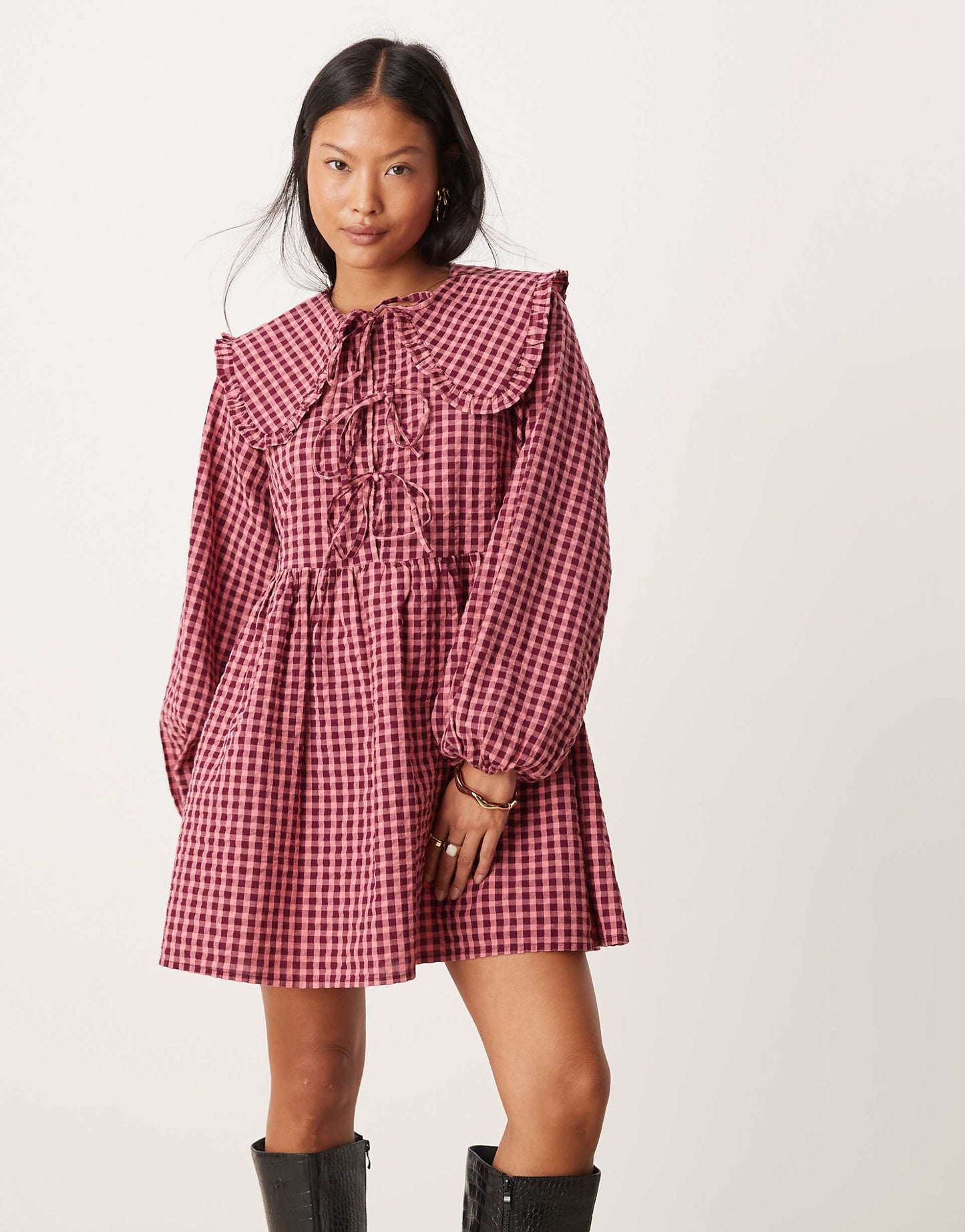 Petite Blaze Collar Mini Dress