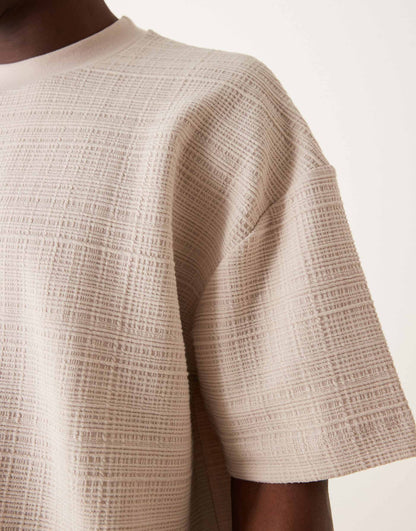 Oversized Boxy Texture T-Shirt