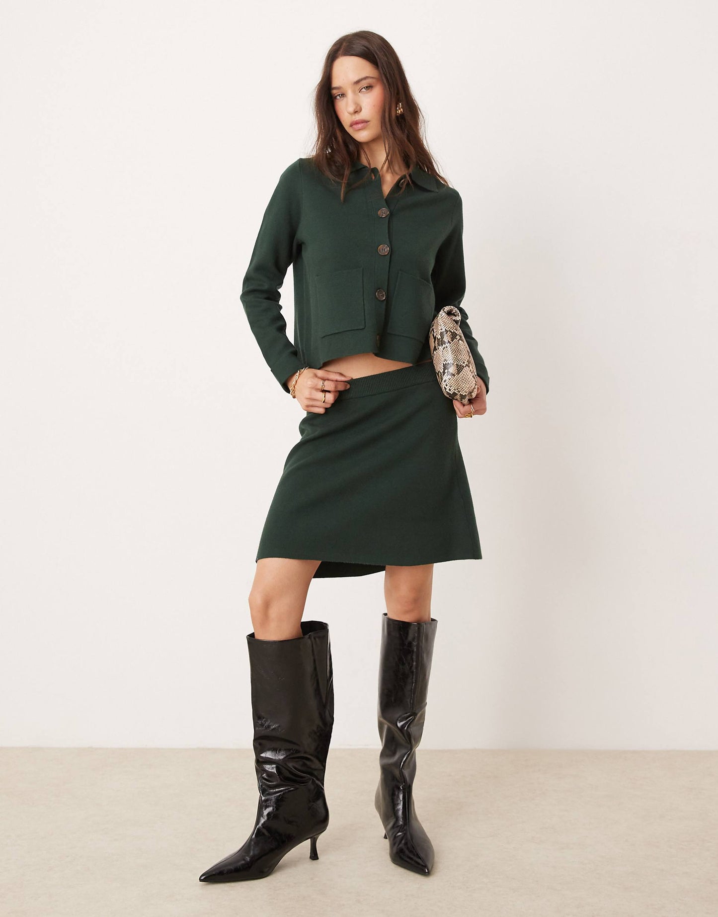 Button Through Collared Cardigan