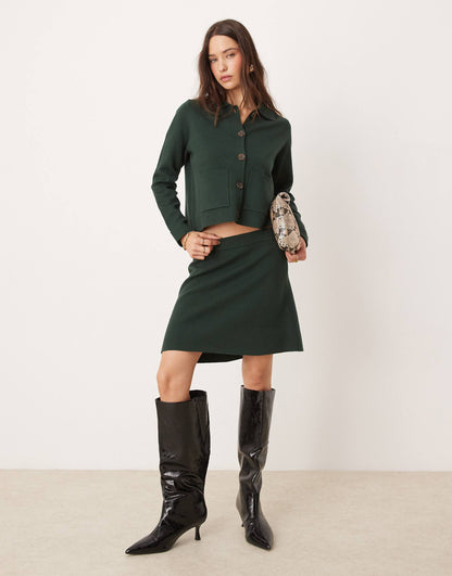 Button Through Collared Cardigan