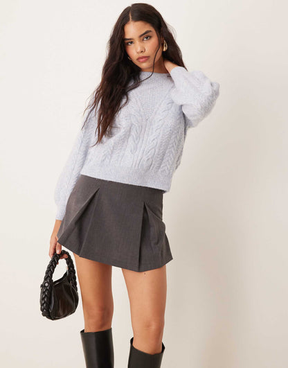 Premium Crew Neck Cable Knit Jumper