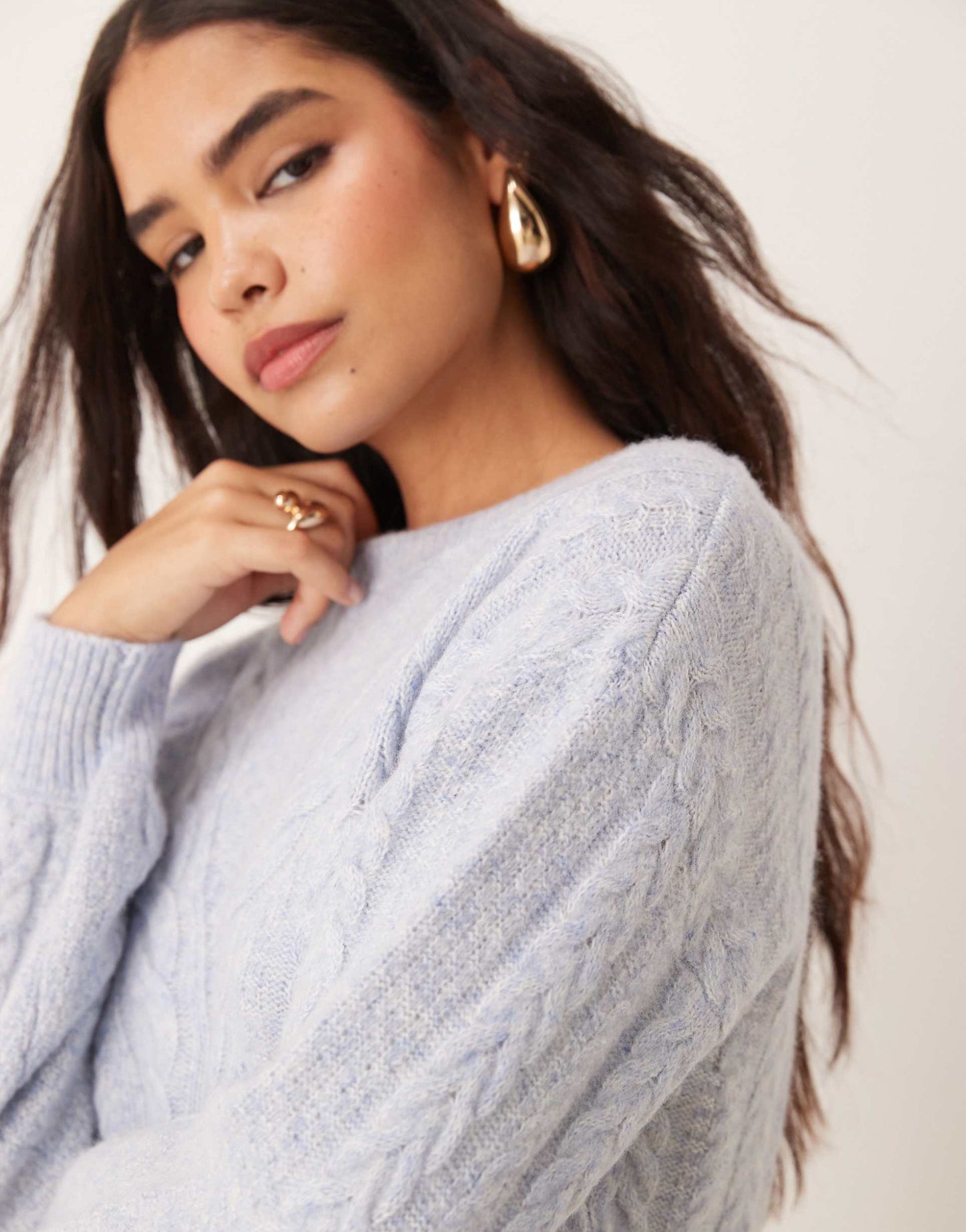 Premium Crew Neck Cable Knit Jumper
