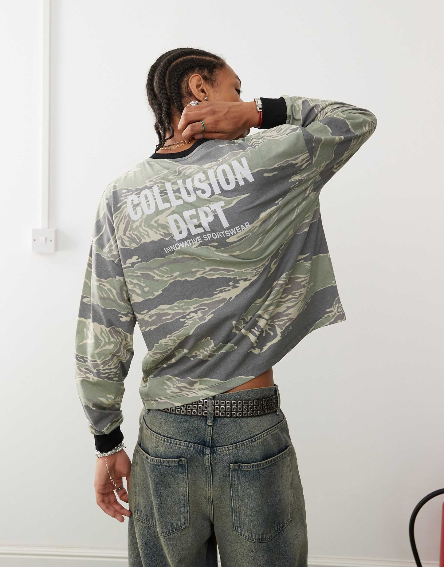 Camo Print Longsleeve T-Shirt