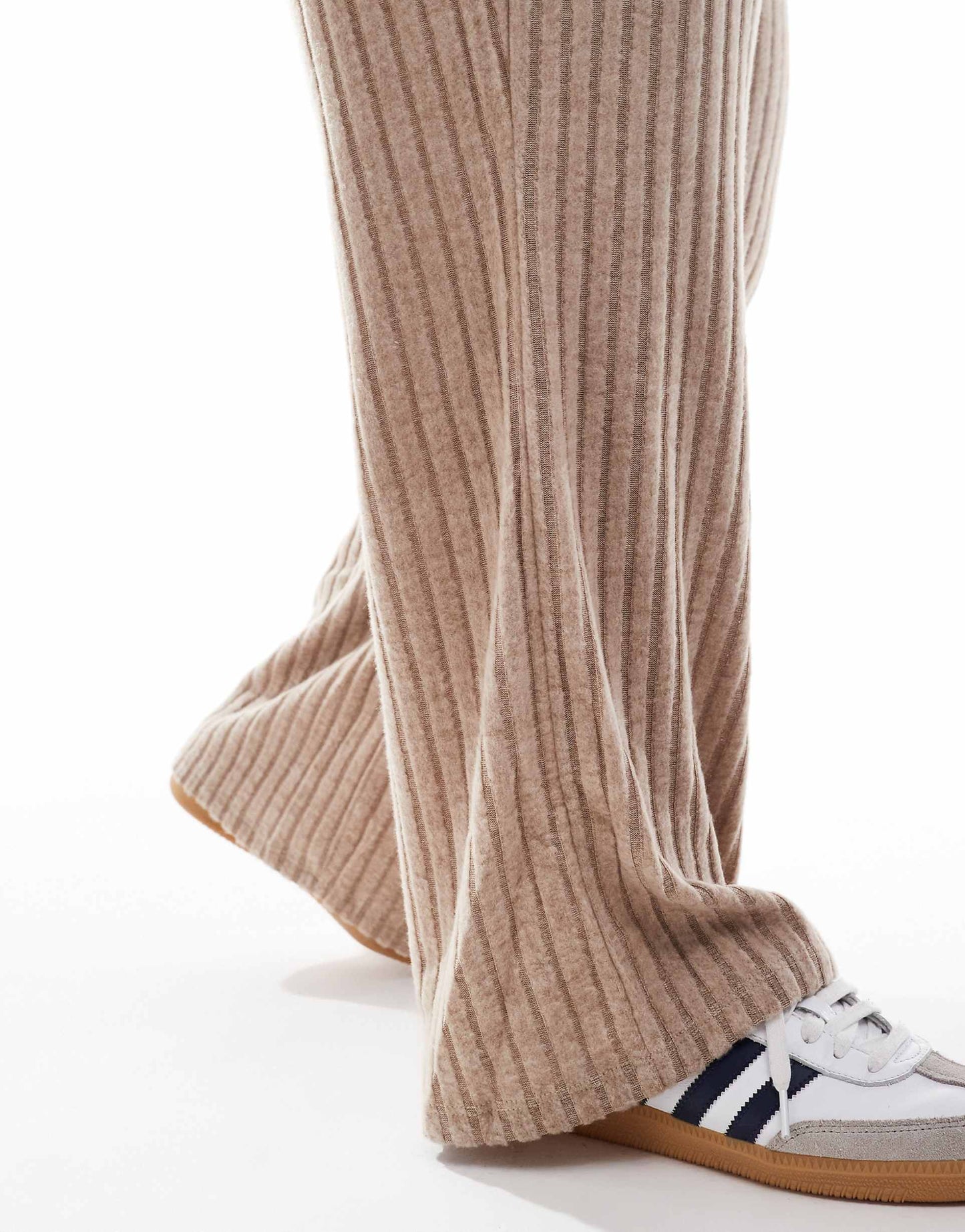 Curve Ribbed Jersey Wide Leg Trouser Co-Ord
