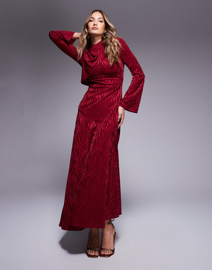 High Neck Maxi Dress