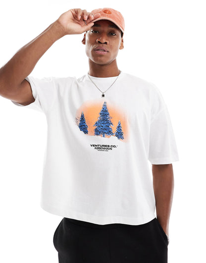 Boxy Oversized T-Shirt With Chest Graphic