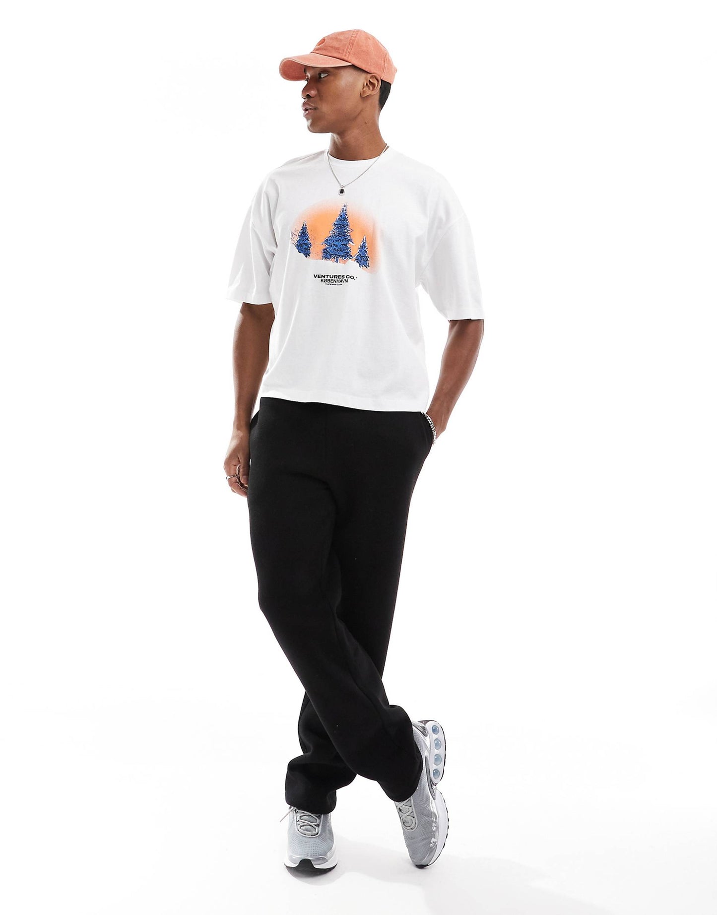 Boxy Oversized T-Shirt With Chest Graphic