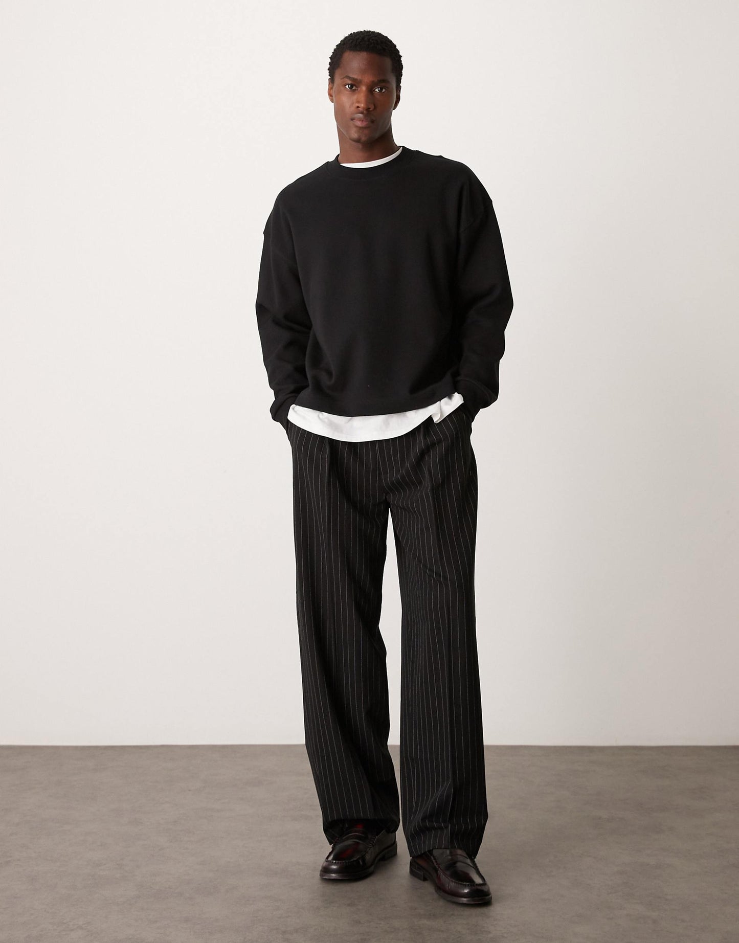 Premium Interlock Oversized Boxy Long Sleeve T-Shirt 300Gsm