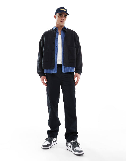 Straight Fit Cargo Trousers