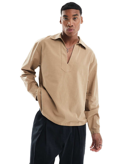 Oversized Boxy Overhead Shirt