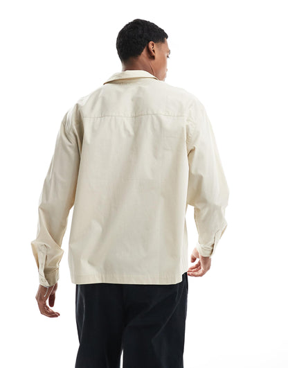 Oversized Boxy Shirt With Embroidery