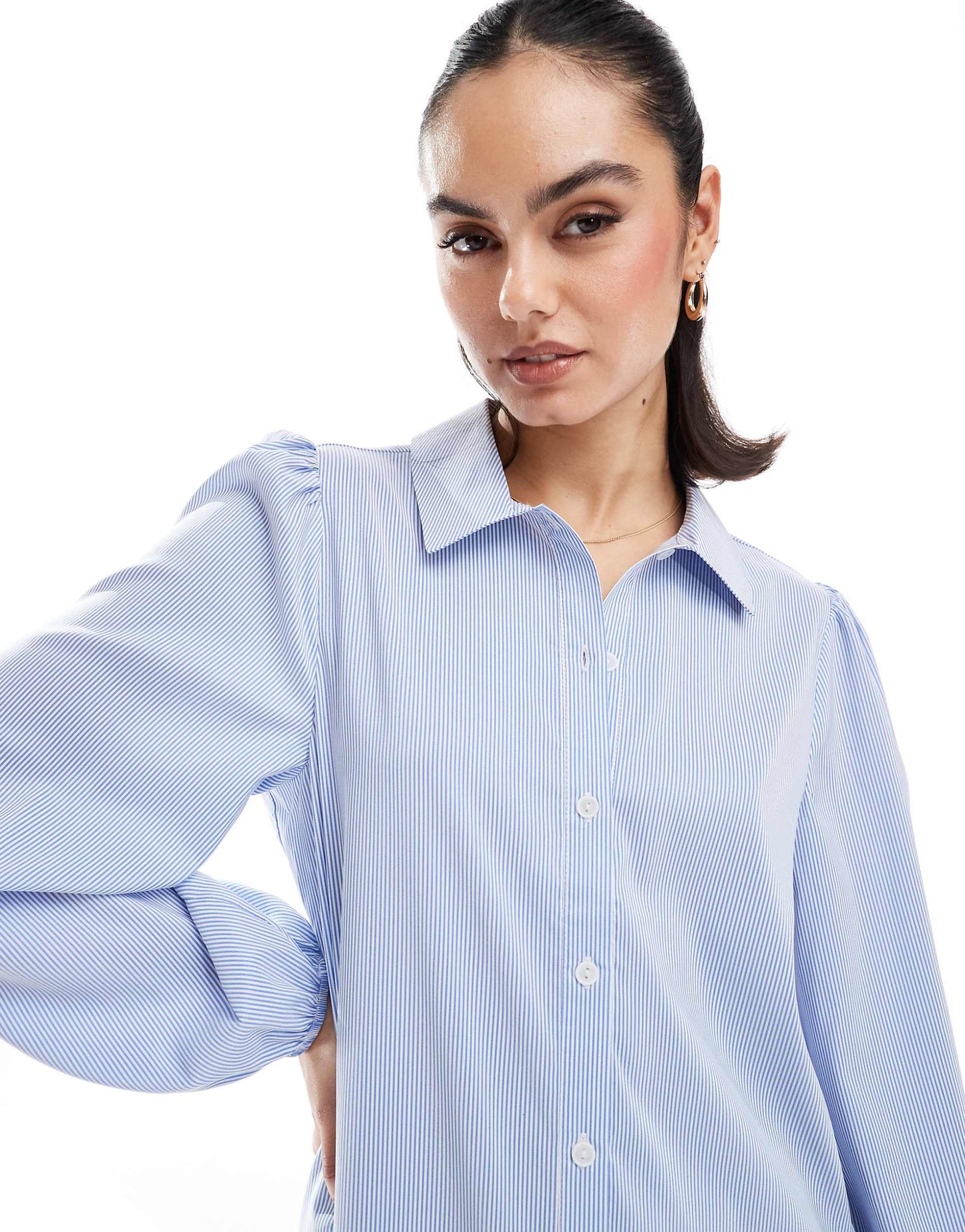 Long Sleeve Mini Shirt Dress