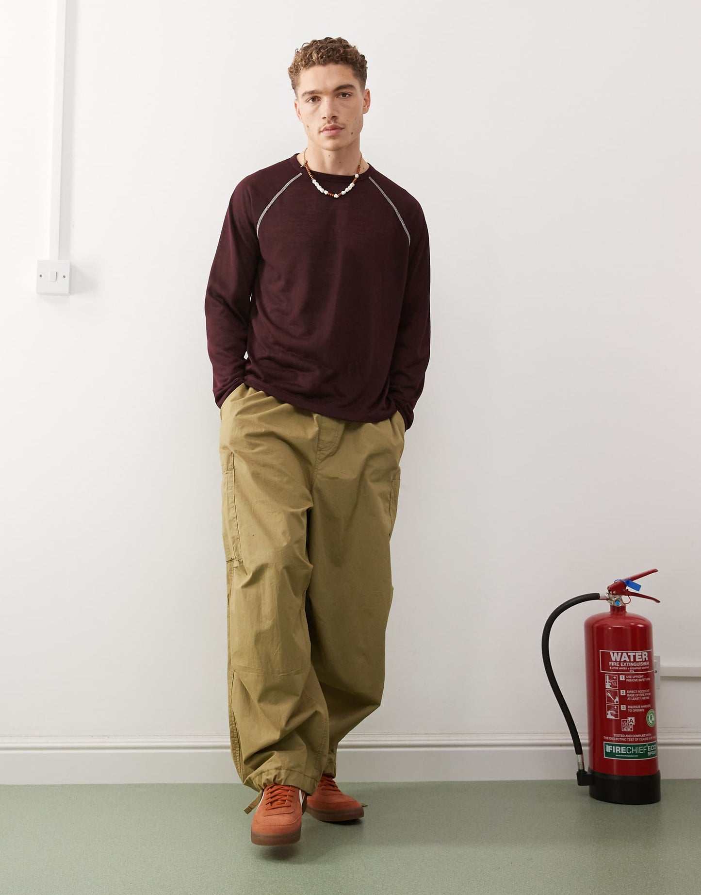 Long Sleeve T-Shirt With Contrast Stitch