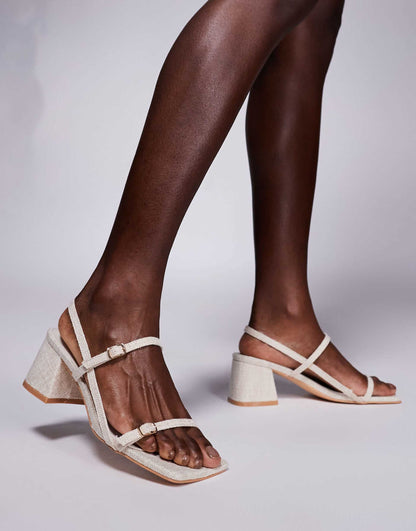 Logan Mid Block Heeled Sandals