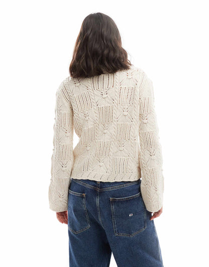 Cable Knit Angel Sleeve Jumper