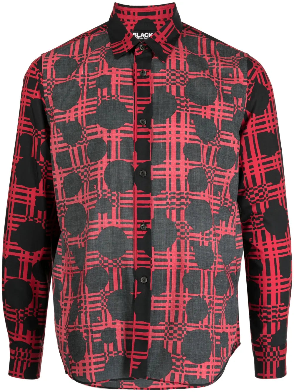 Graphic-Print Classic-Collar Shirt