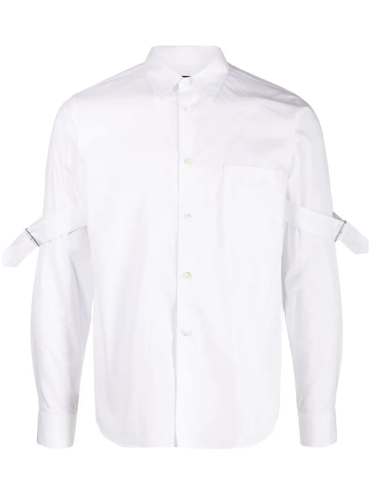 Elbow-Buckle Detailed Cotton Shirt