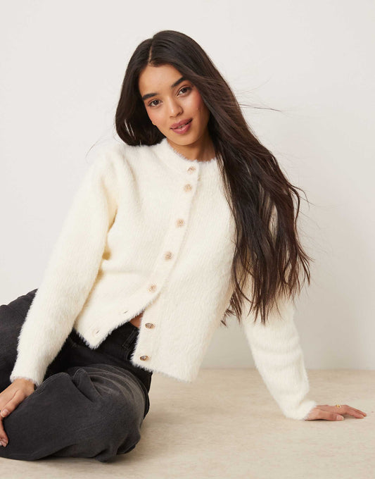 Knitted Textured Cardigan