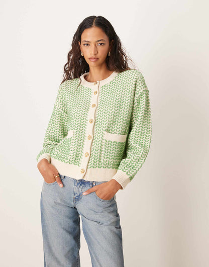 Button Down Knitted Cardigan