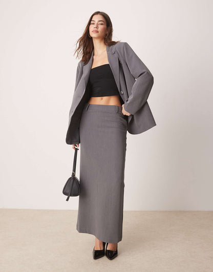 Tailored Maxi Skirt Co-Ord