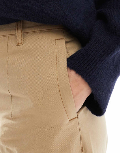 Barrel Trousers With Turn Up Detail