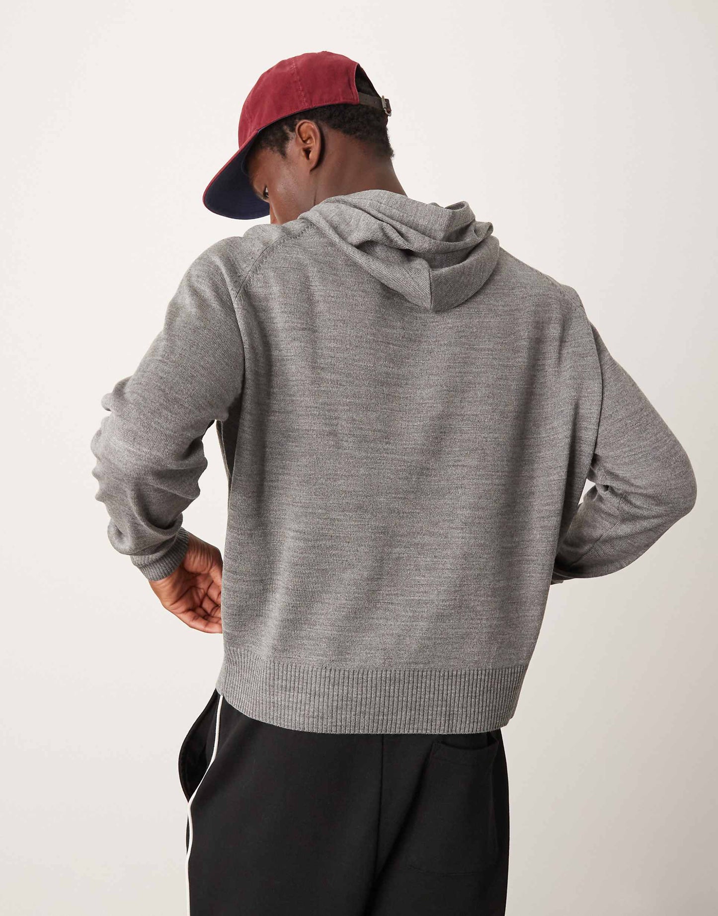 Knitted Extreme Oversized Boxy Dropped Shoulder Hoody