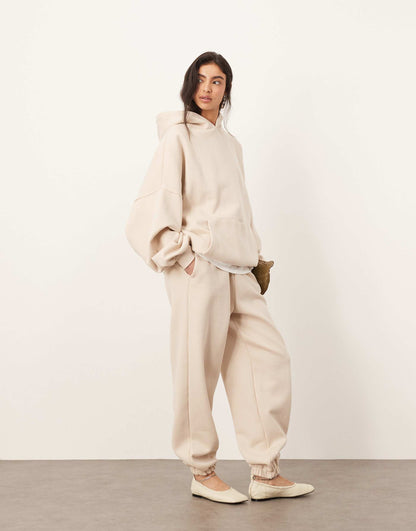 Oversized Premium Heavy Weight Hoodie And Jogger With Cuff