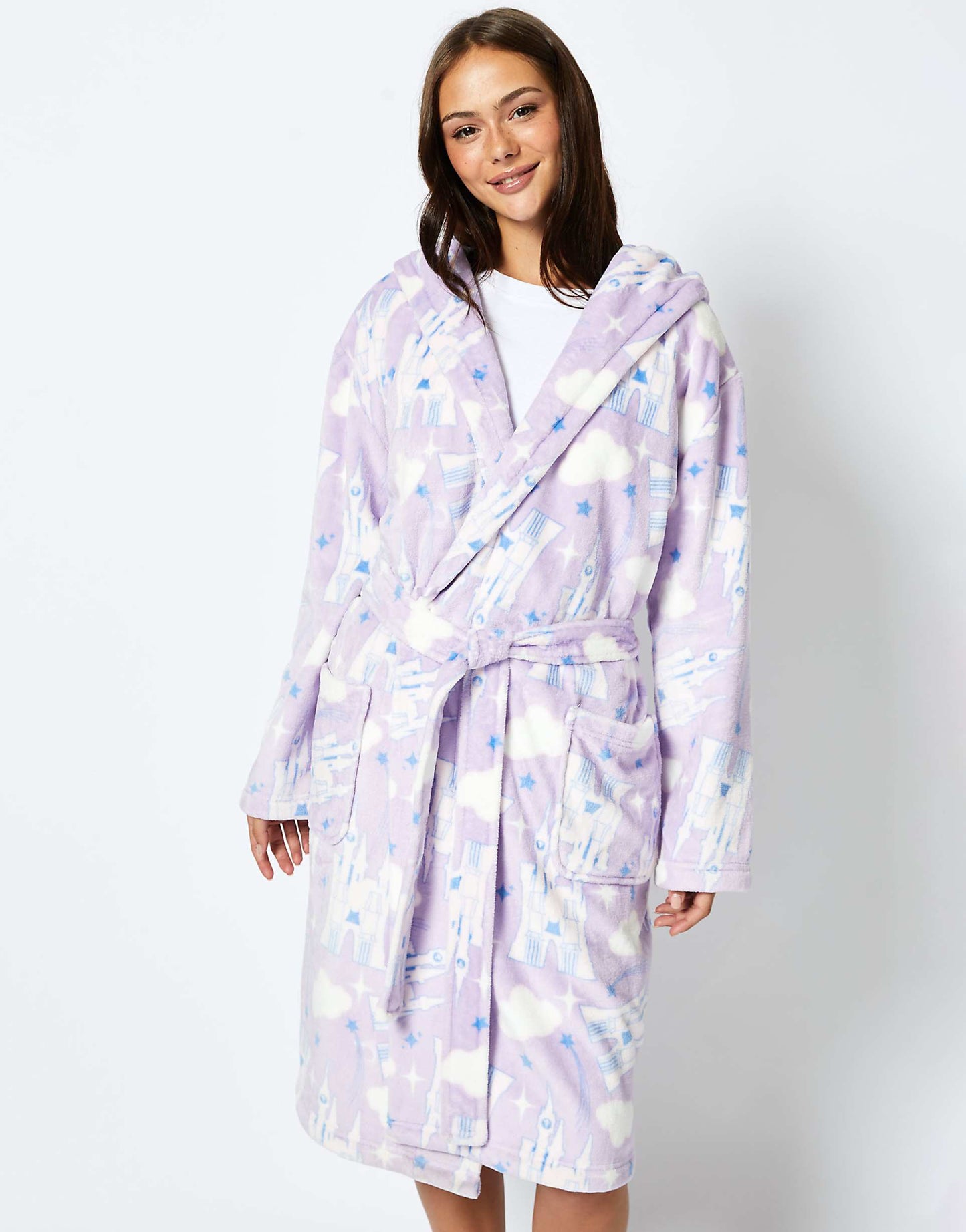 London Disney Living In A Fantasy Print Dressing Gown