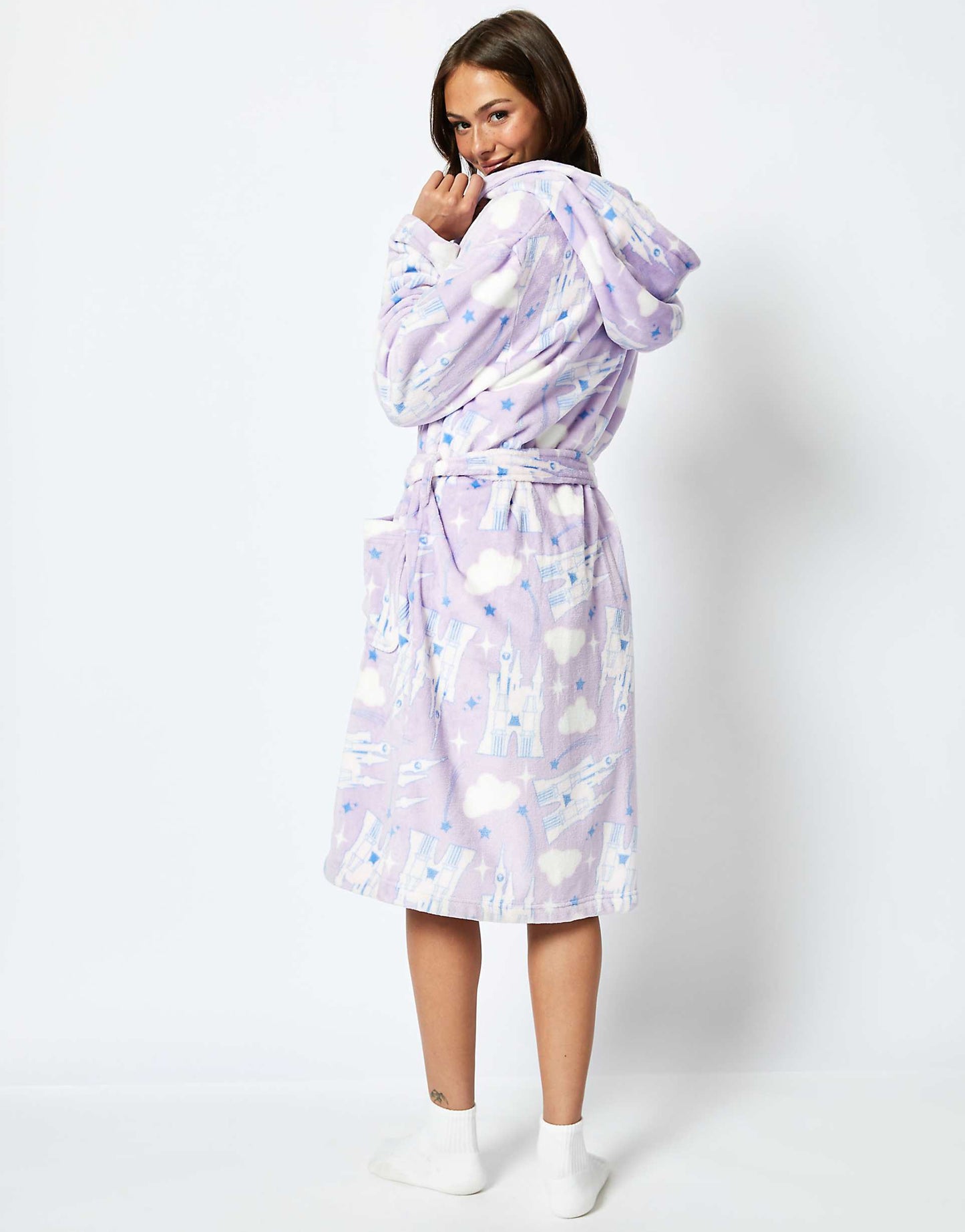 London Disney Living In A Fantasy Print Dressing Gown