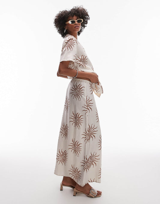 Seafarer Maxi Beach Skirt Co-Ord