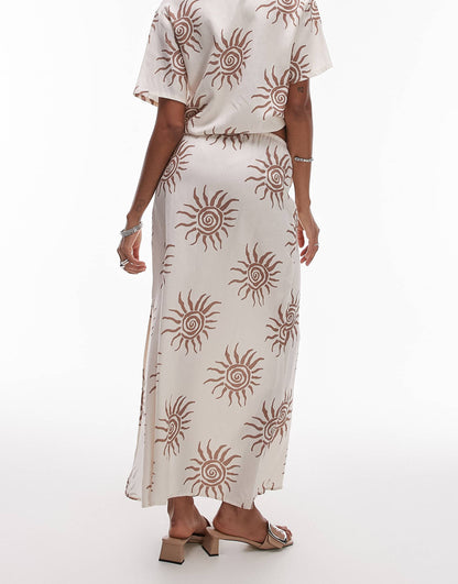 Seafarer Maxi Beach Skirt Co-Ord