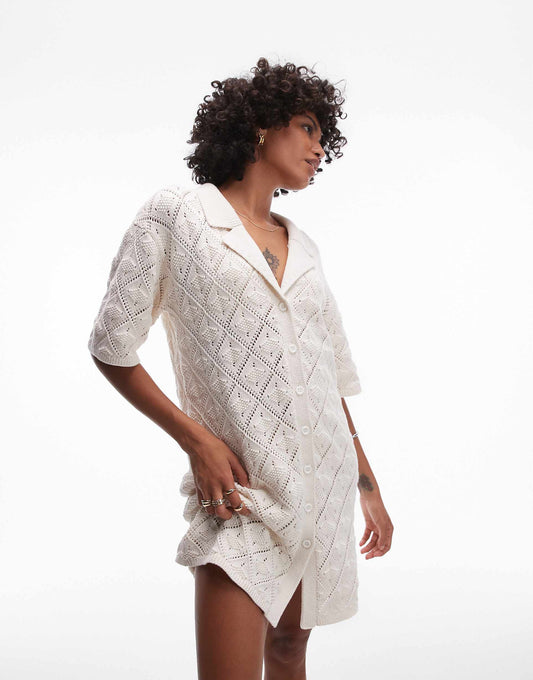 Jaffa Knit Shirt Dress