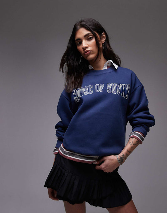 The Family Crew Neck Oversized Sweater