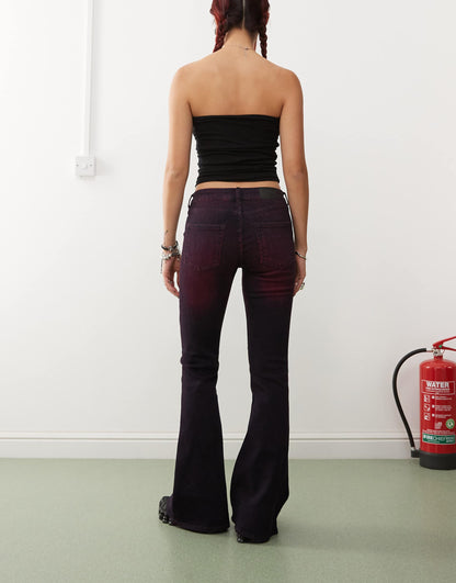 Katsumi Low Waist Boot Cut Flare Jeans