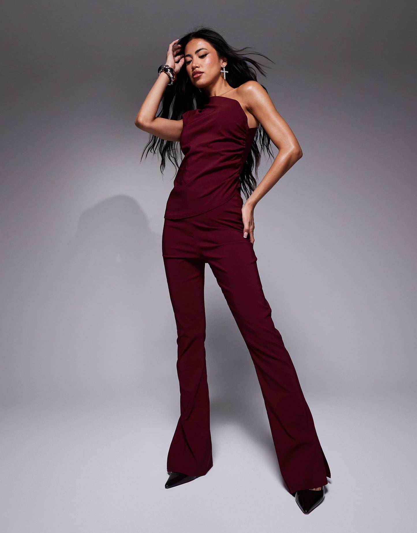 Bengaline Flared Trousers Co-Ord