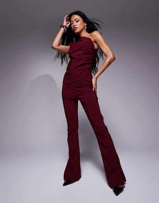 Bengaline Flared Trousers Co-Ord
