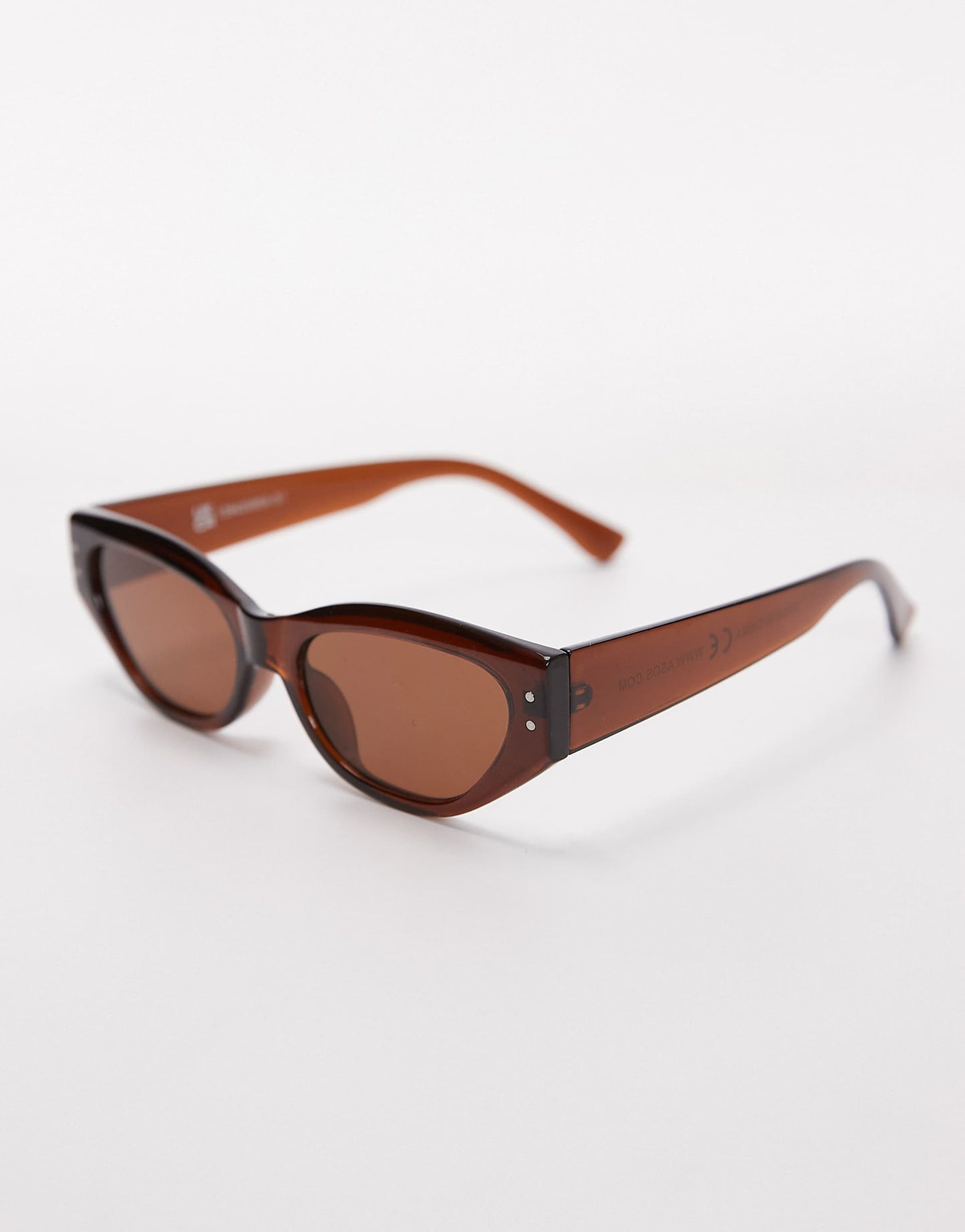 Bali Narrow Angular Cat Eye Sunglasses