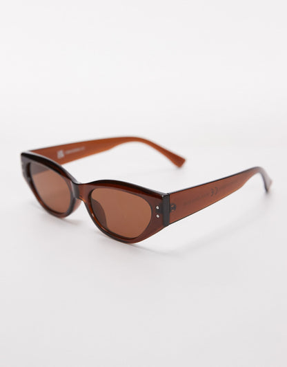 Bali Narrow Angular Cat Eye Sunglasses