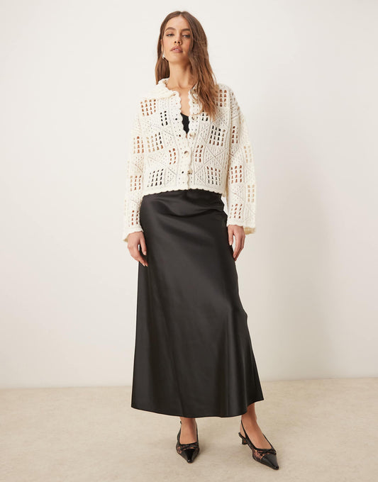 Satin Maxi Skirt