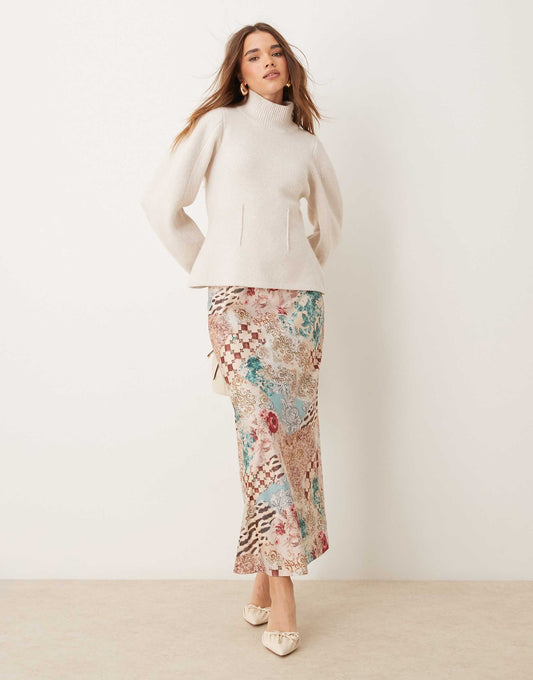 Satin Maxi Skirt