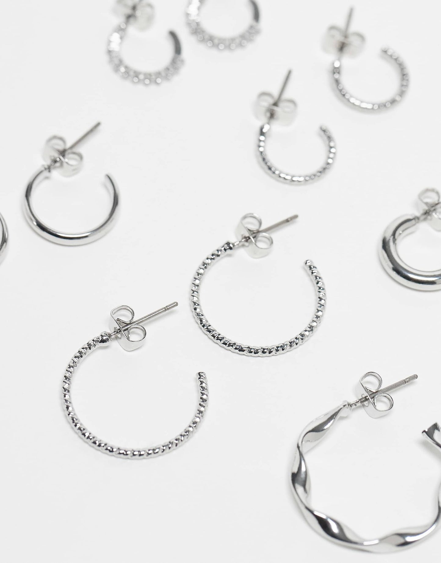 Multi Design Hoop Earring 6-Pack