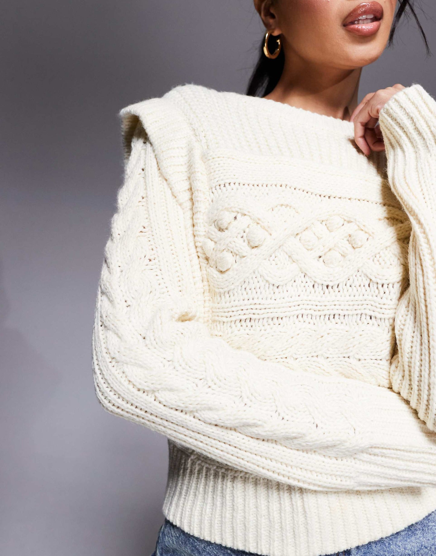 Cable Crop Jumper