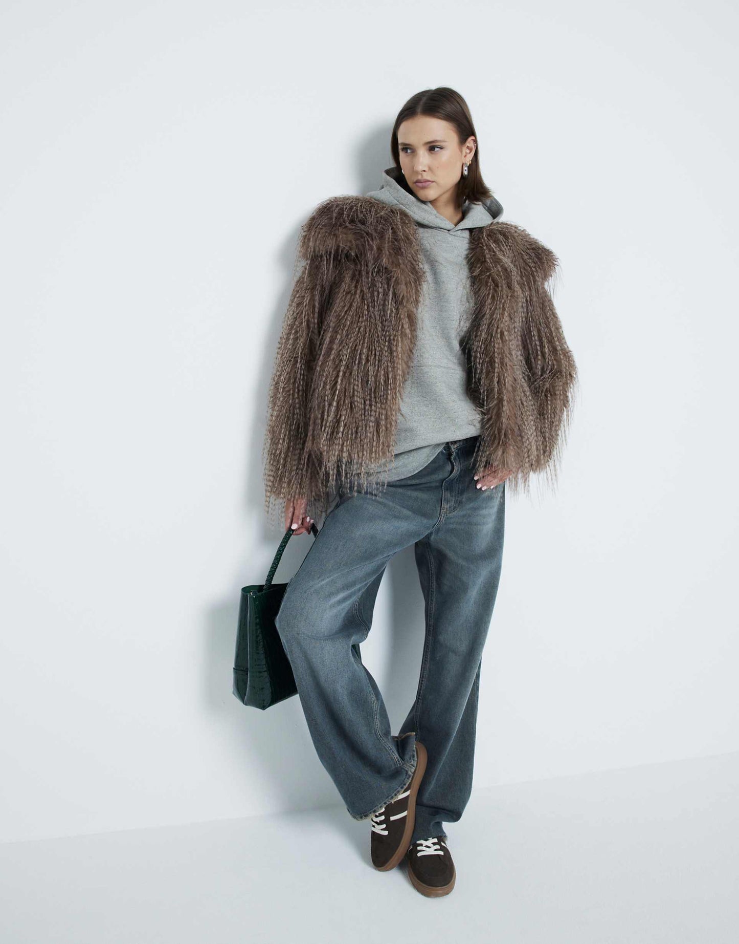 Shaggy Faux Fur Coat