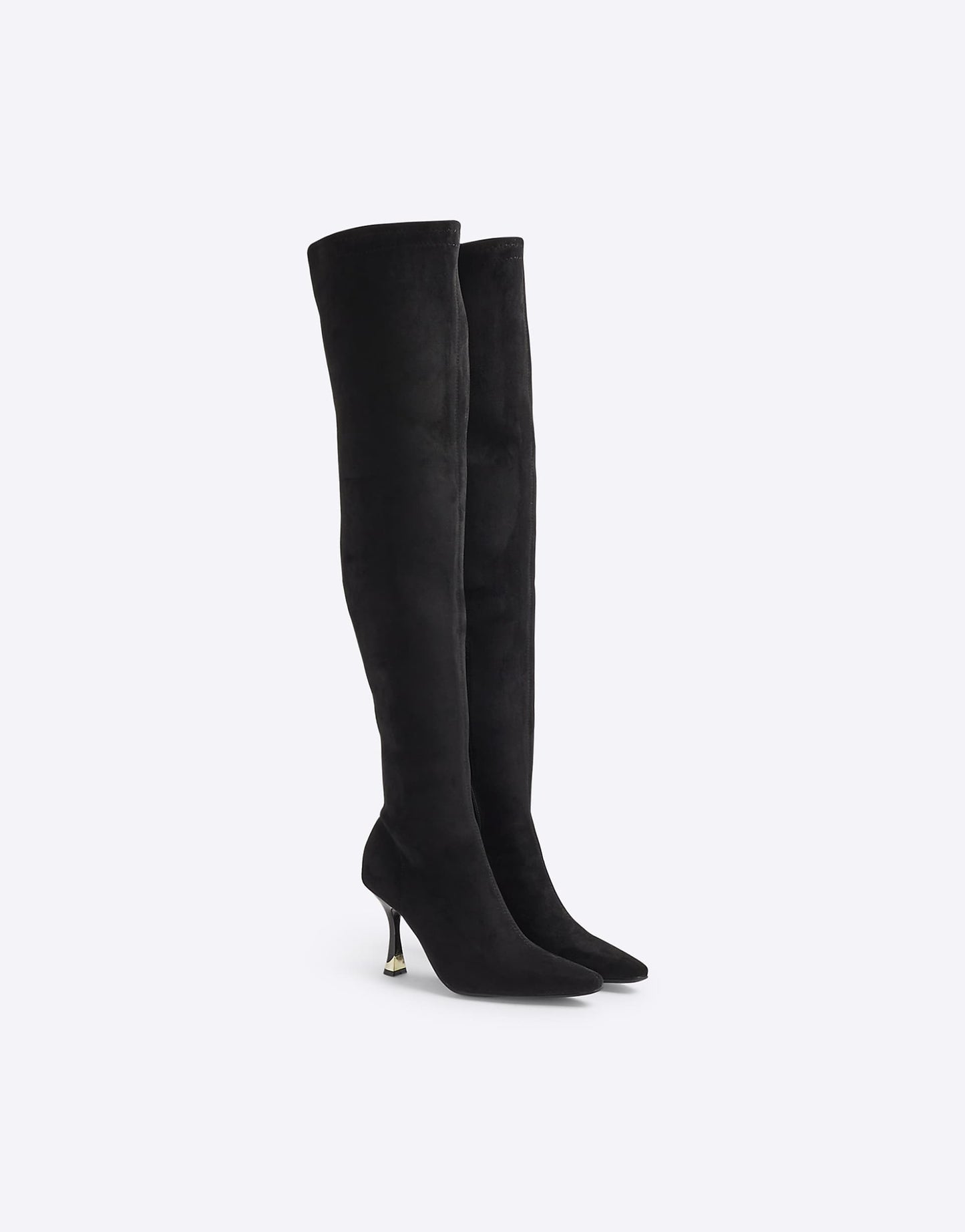 Suedette Heeled Boot