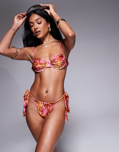 Abstract Printed Bikini Co-Ord