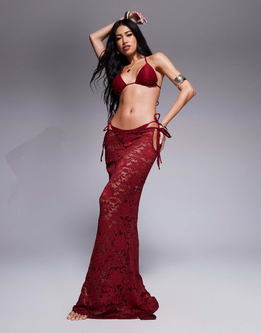 Lace Maxi Beach Skirt