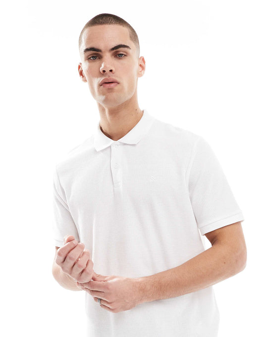 Waffle Textured Polo Shirt