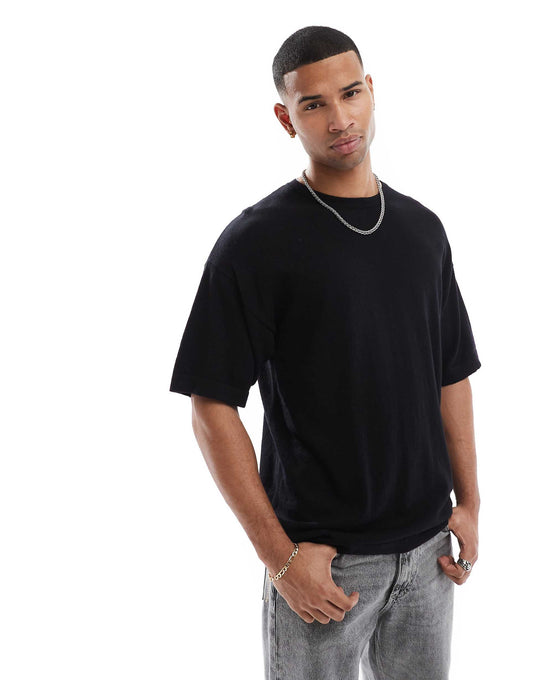 Oversized Knitted T-Shirt