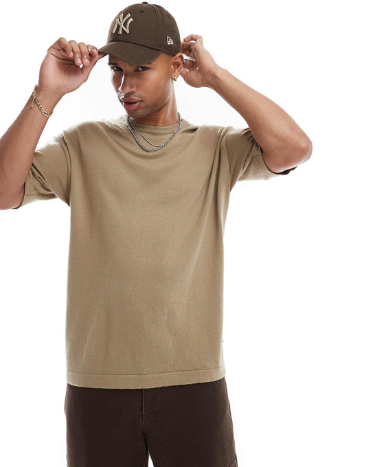 Oversized Knitted T-Shirt